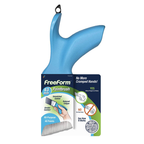 FreeForm 63mm All Purpose Paint Brush, Fatigue-Reducing Grip