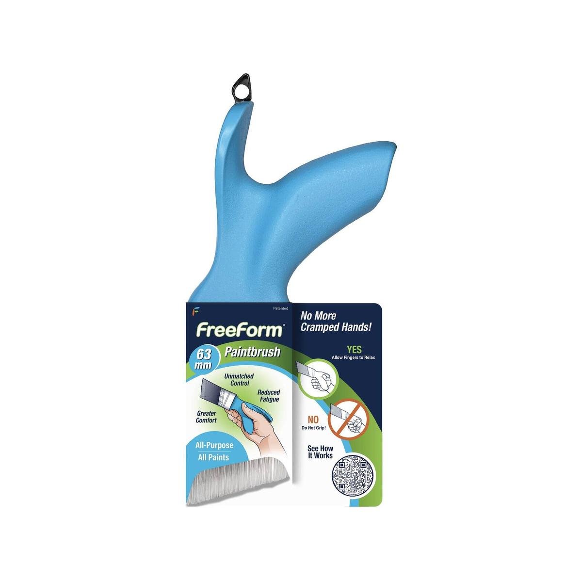 FreeForm 63mm All Purpose Paint Brush, Fatigue-Reducing Grip