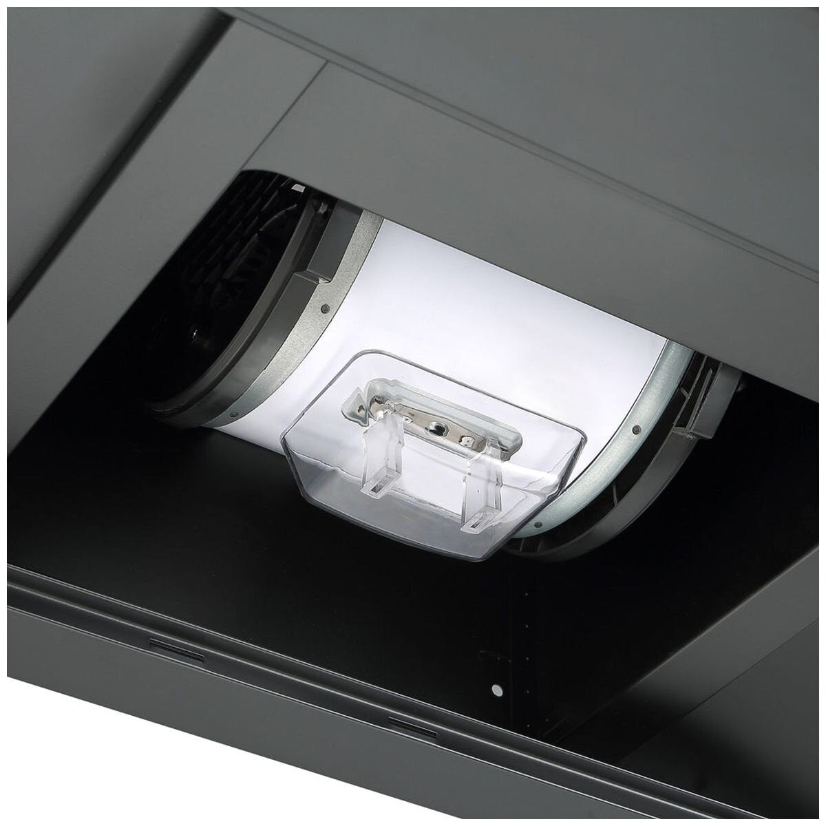 Whirlpool 90cm Auto Clean T-Box Canopy Rangehood - Black, 1200m³/h, Invisible Oil Cup - WT9BTABC