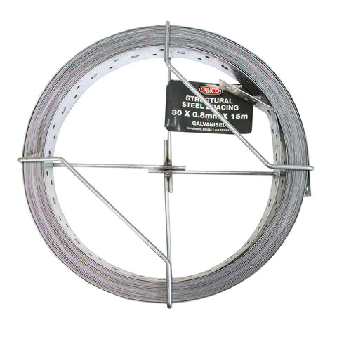 Airco 30 x 0.8mm x 15m Structural Galvanised Strapping