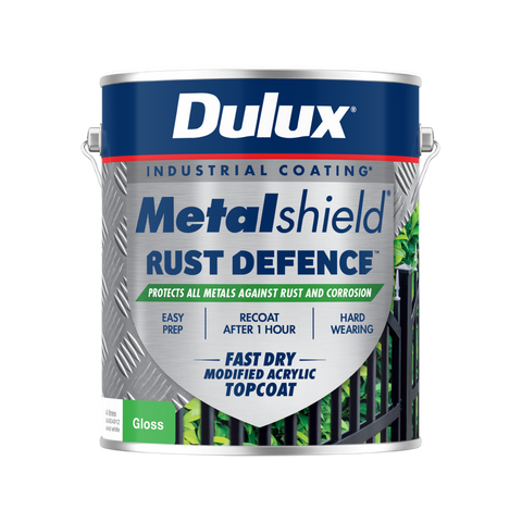 Dulux Metalshield 4L White Gloss Rust Defence Enamel