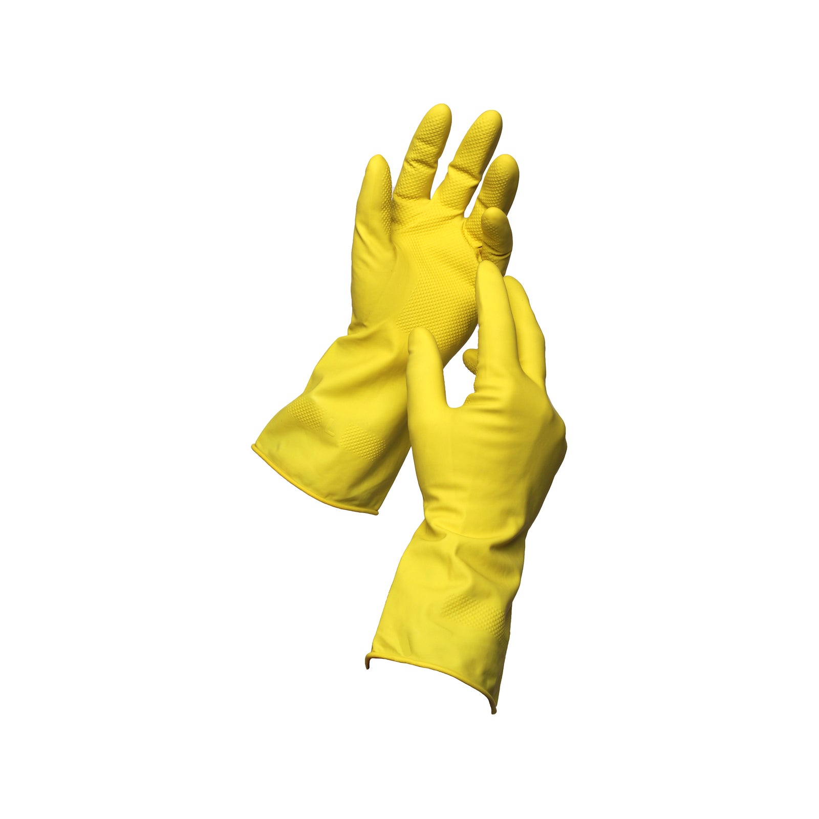 Sabco Large Latex Handy Gloves 3 Pairs Yellow