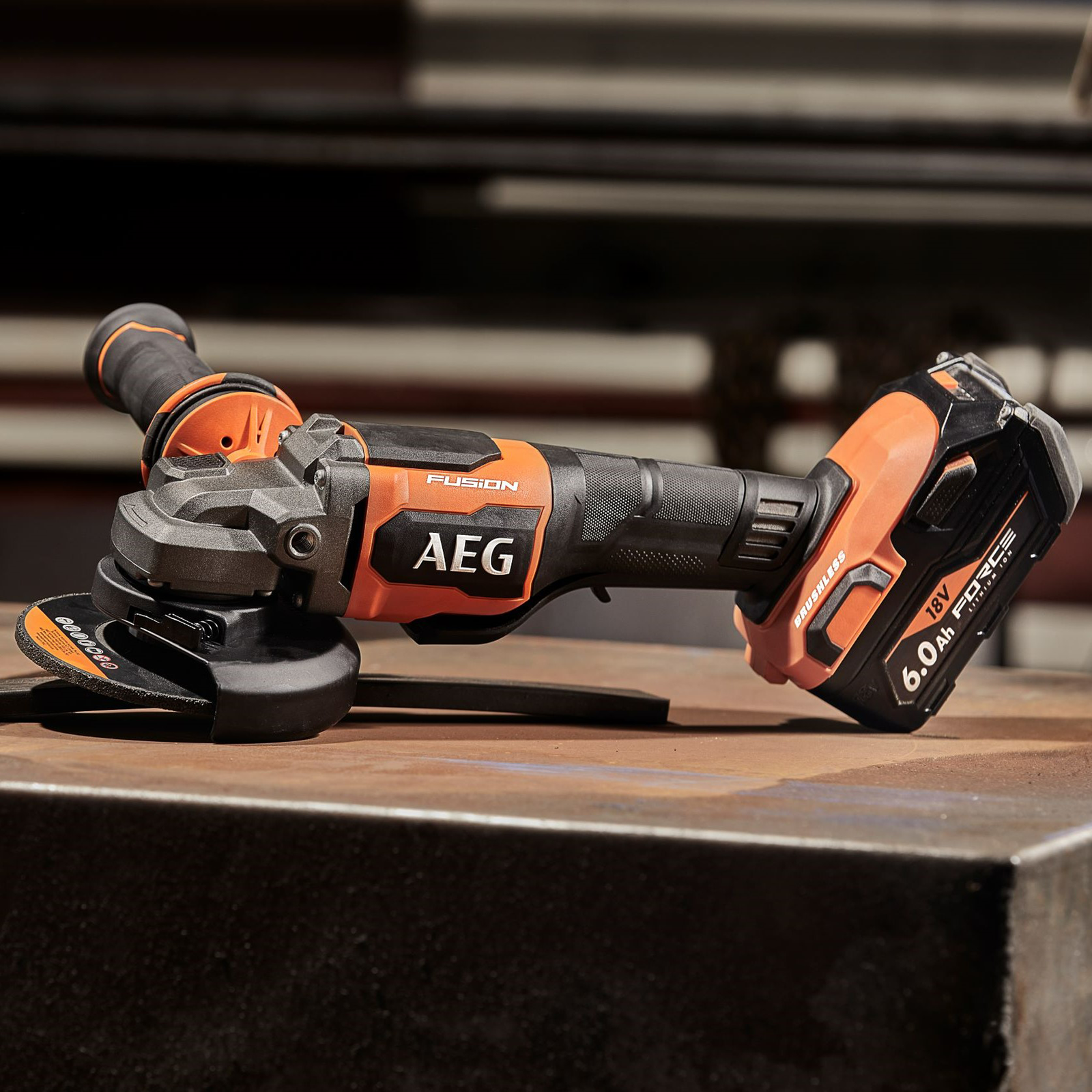 AEG 18V 125mm Fusion Angle Grinder Skin Only A18FSAG1250