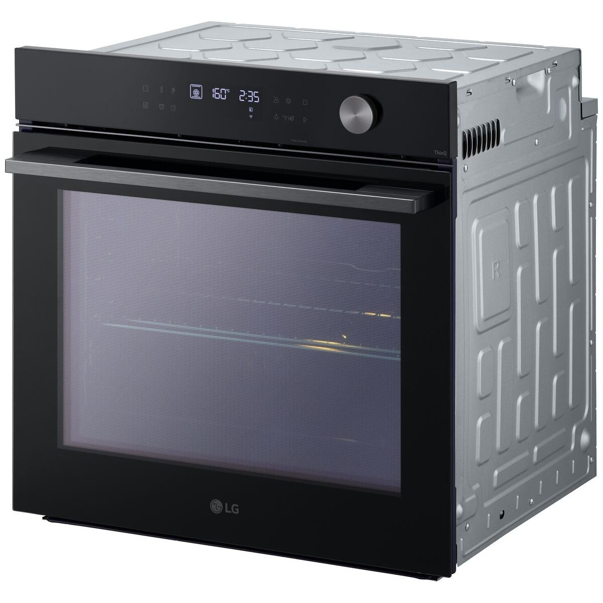 LG Series 5 60cm InstaView multifunction oven - 76L, 4-in-1 Pro Cooking, black glass - BO605G1GL5