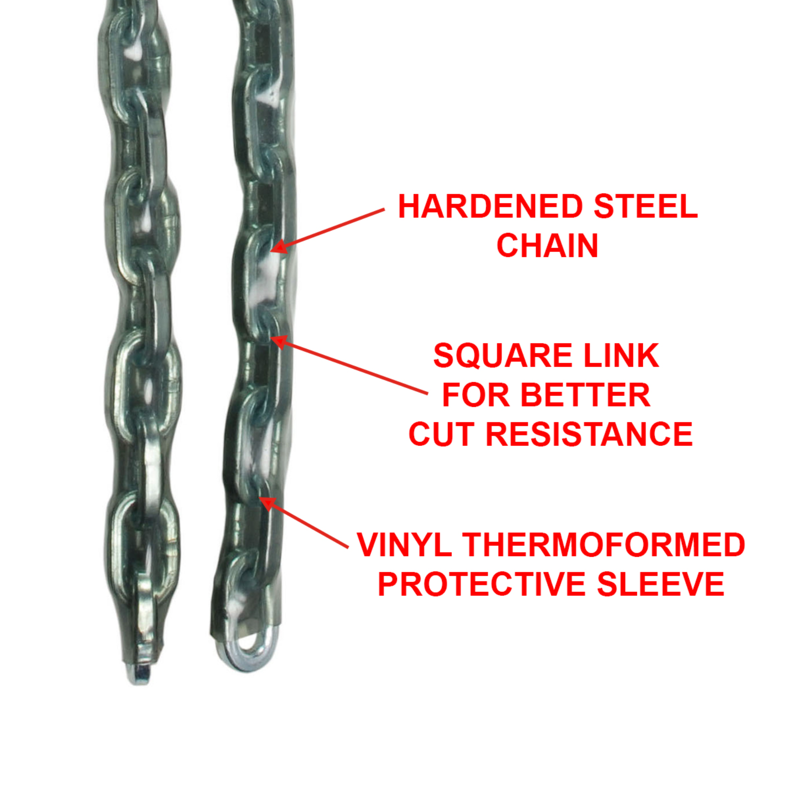 Master Lock 8mm x 1m Vinyl Coated Steel Security Chain