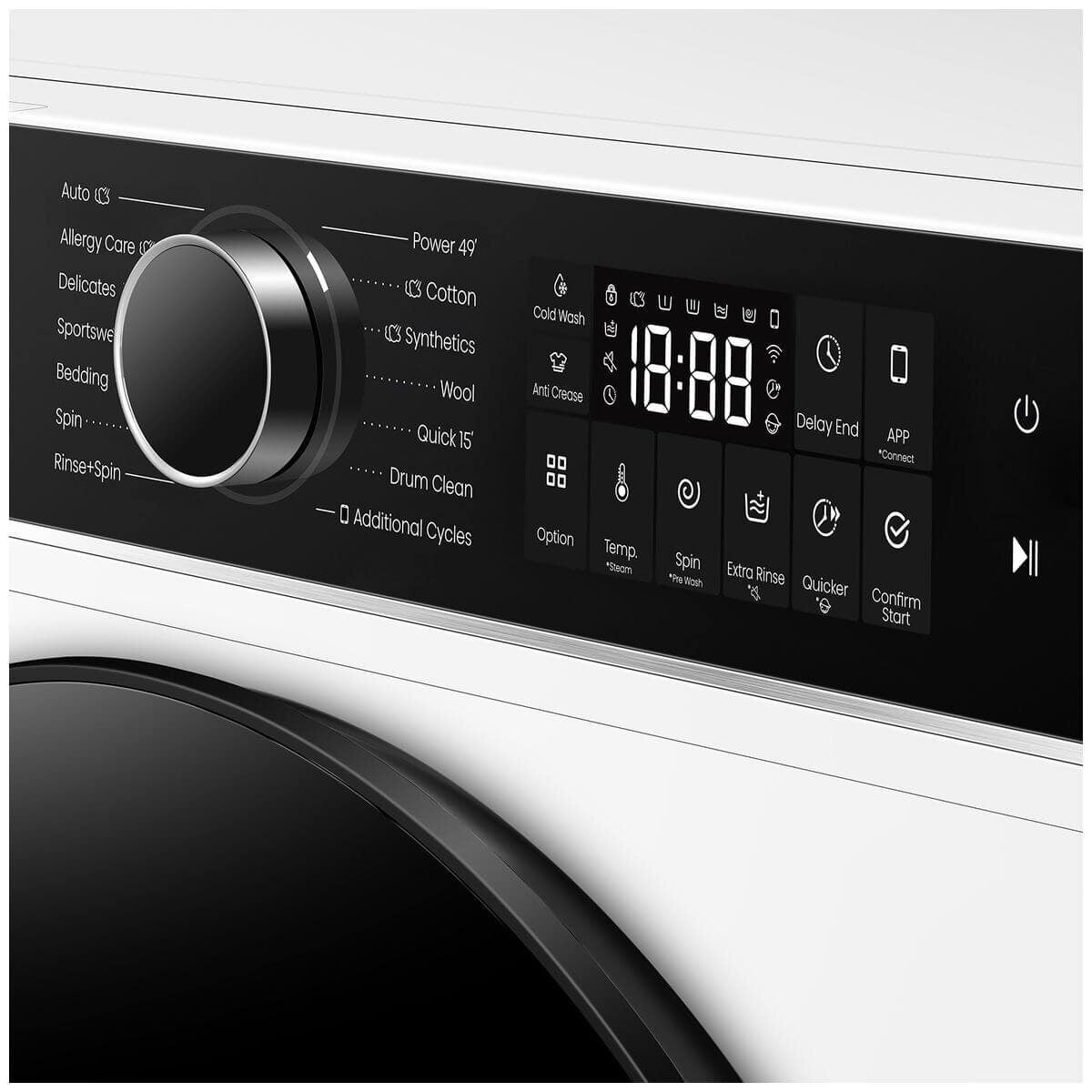 Hisense Series 5i 12kg Front Load Washing Machine - Max Drum, ConnectLife, 1500rpm Spin - HWF5I1215