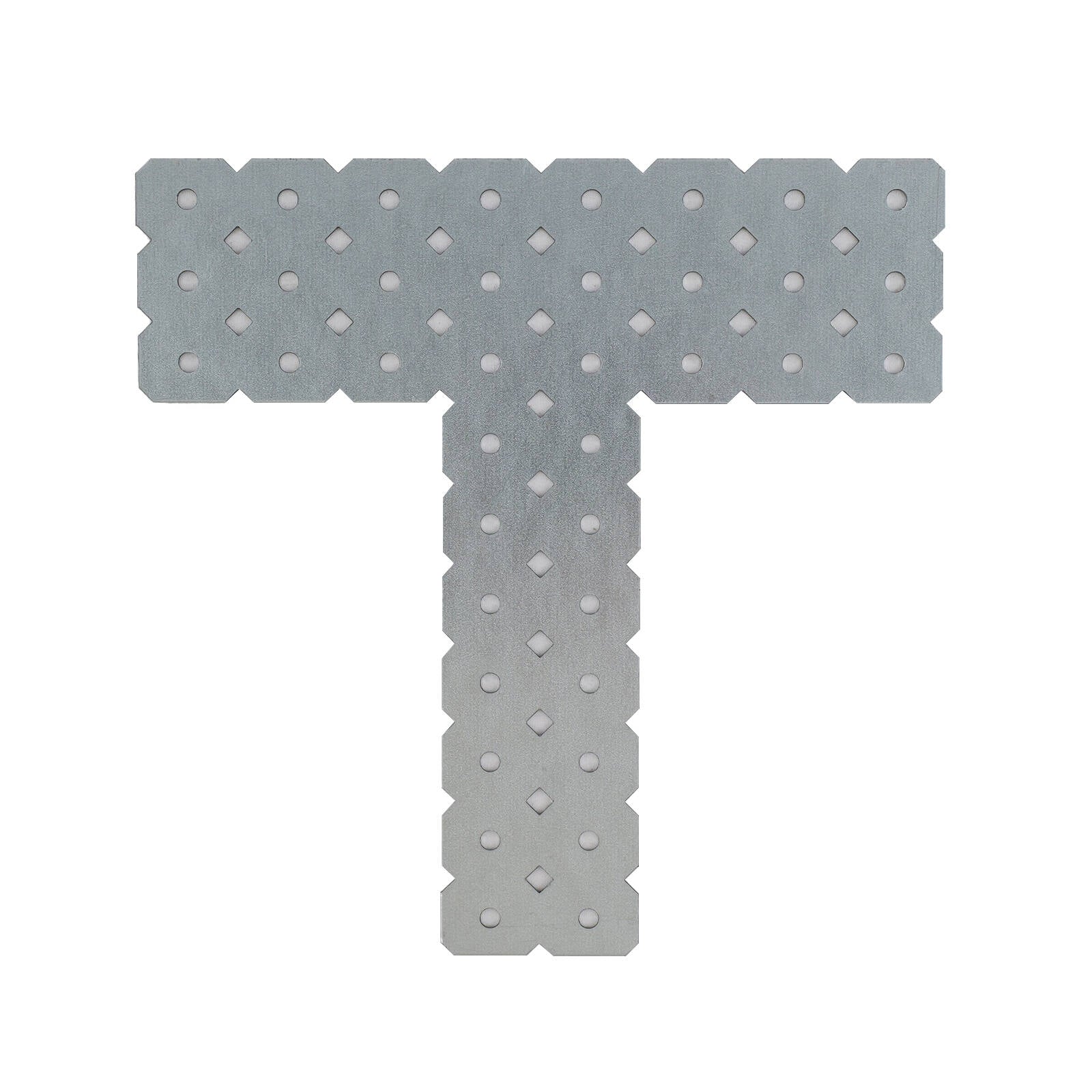 Carinya 200 x 200 x 60 x 50 x 1mm Galvanised Steel T-Shape Make-A-Bracket