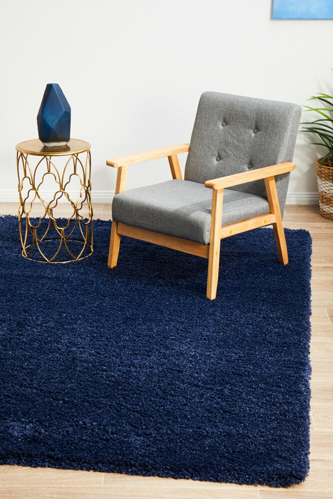 Rug Culture Laguna small denim rug 170x120cm - power loomed polypropylene, 40mm pile - LGN-DENIM-170X120