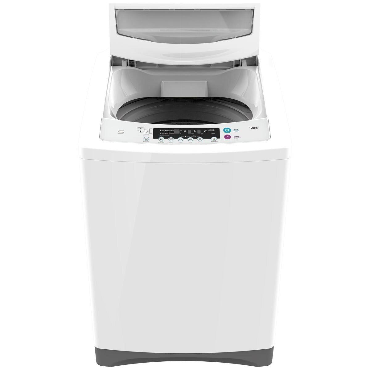 Seiki 12kg Top Load Washing Machine - White, Direct Drive Motor, Auto Load Sensing - SC-1200AU7TLW