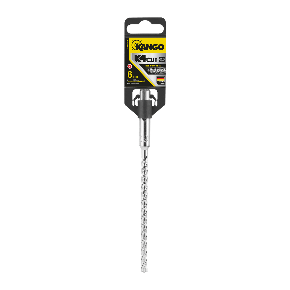 Kango 6mm x 165mm K4 SDS Plus Drill Bit for Concrete, Brick & Stone