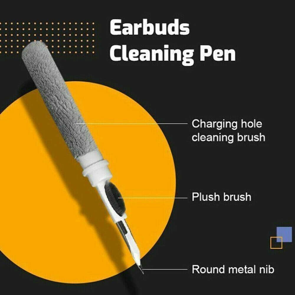 Earbuds Cleaning Pen with Brush for AirPods and Wireless Earphones - White - view 3