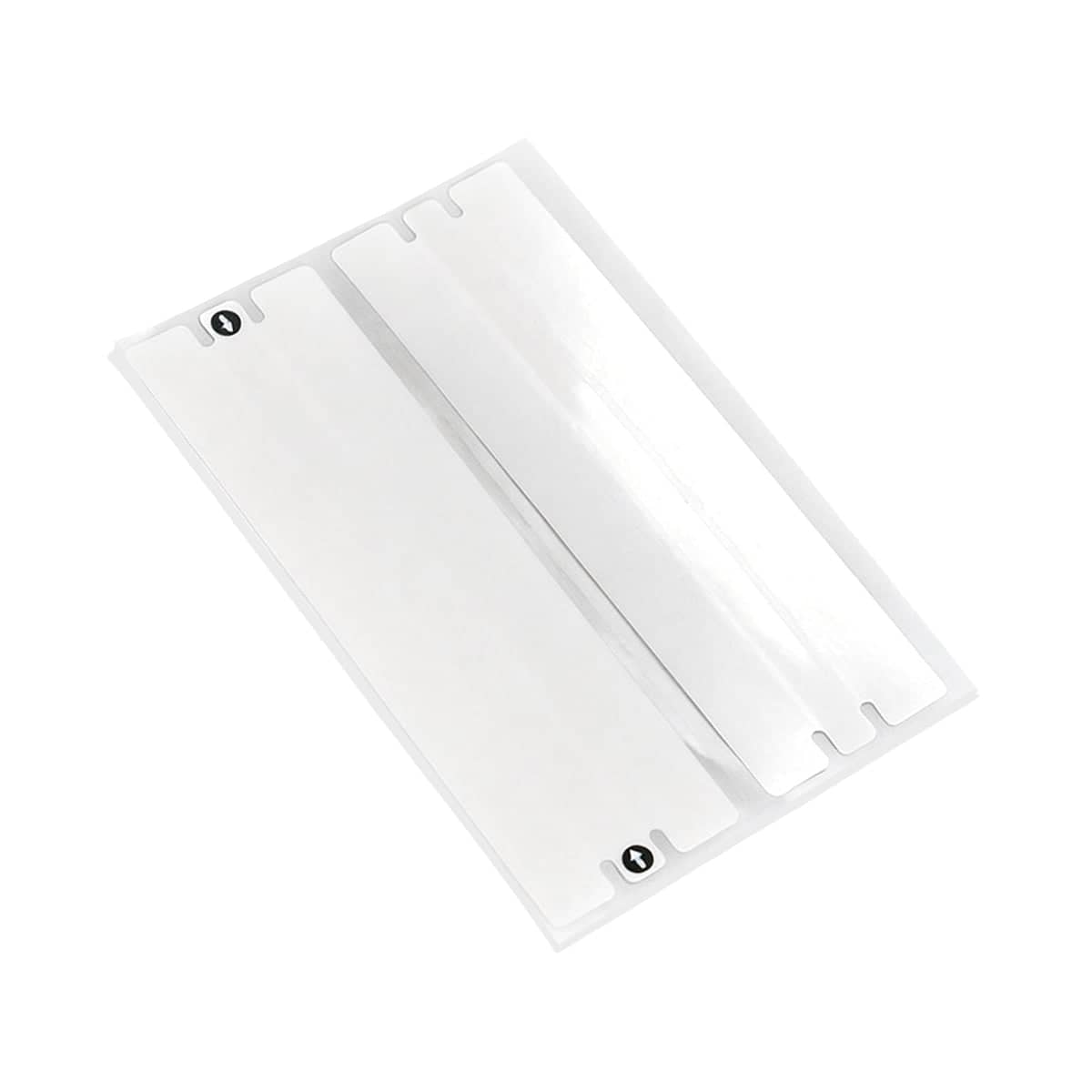 Easy Tear Box Sealing Labels, 10 x 3 cm - White, 1 Pack