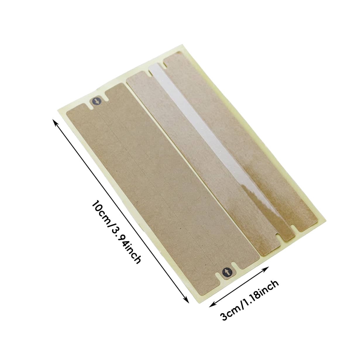 Easy Tear Box Sealing Labels, 10 x 3 cm - White, 1 Pack - view 4