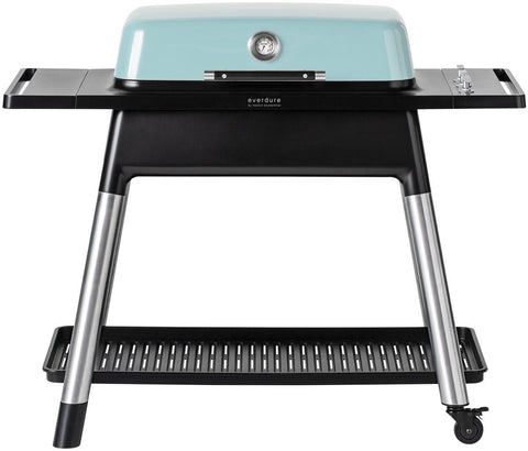 Everdure by Heston Blumenthal Furnace 3 Burner LPG BBQ - Mint, Cast Iron Plates, Roasting Hood - HBG3M