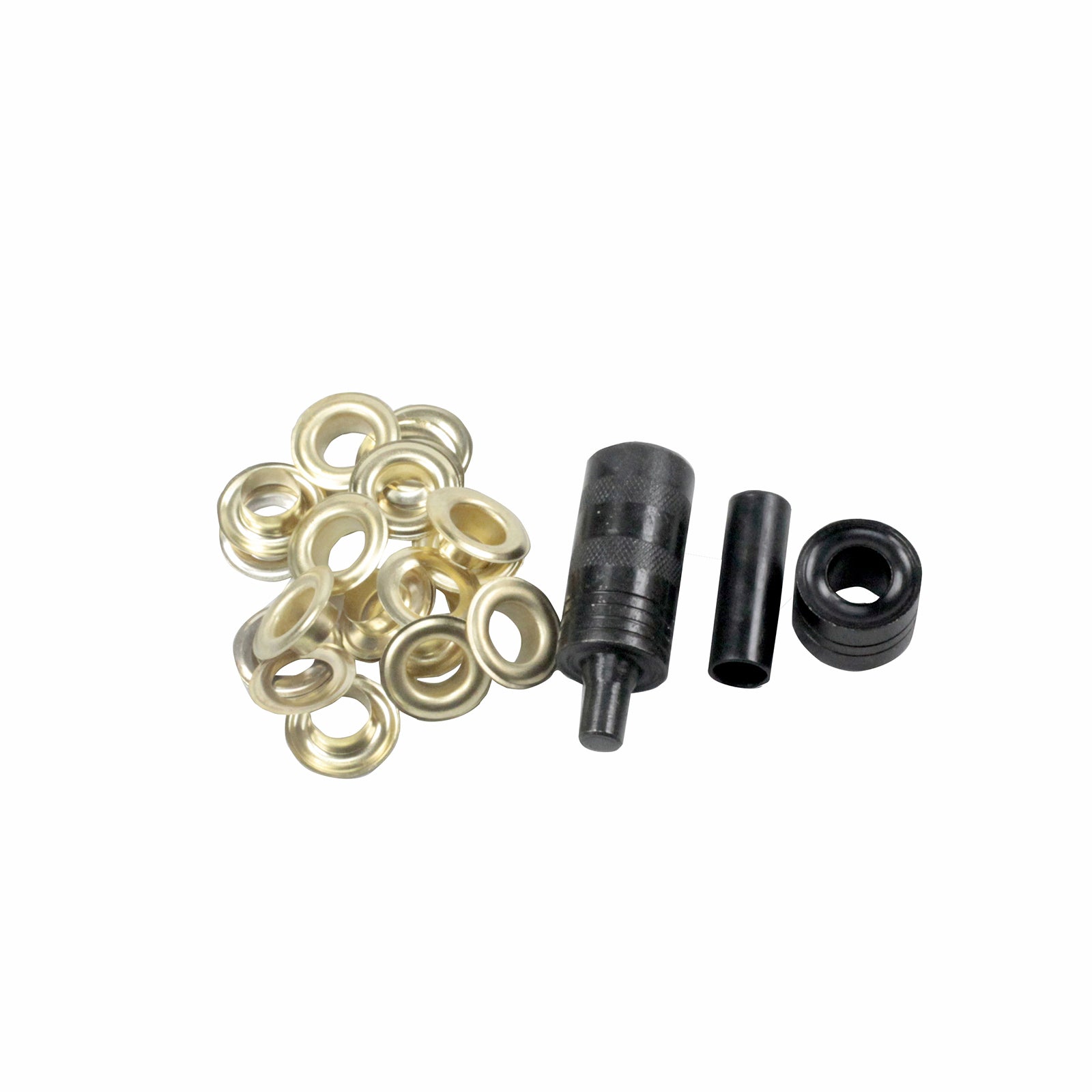 Craftright 15 Piece Steel Grommet Repair Kit, 12.5mm Black