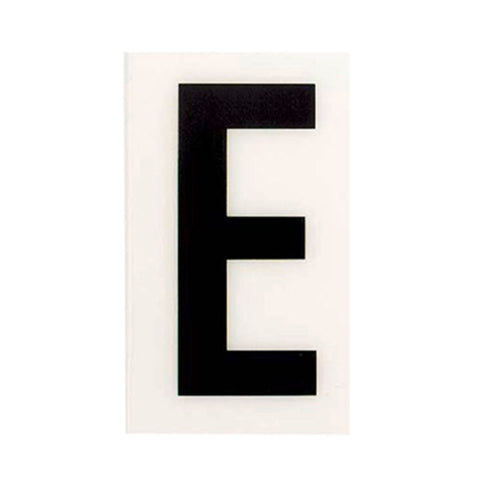 Sandleford 85mm White Self Adhesive House Letter E - Weather Resistant Polycarbonate