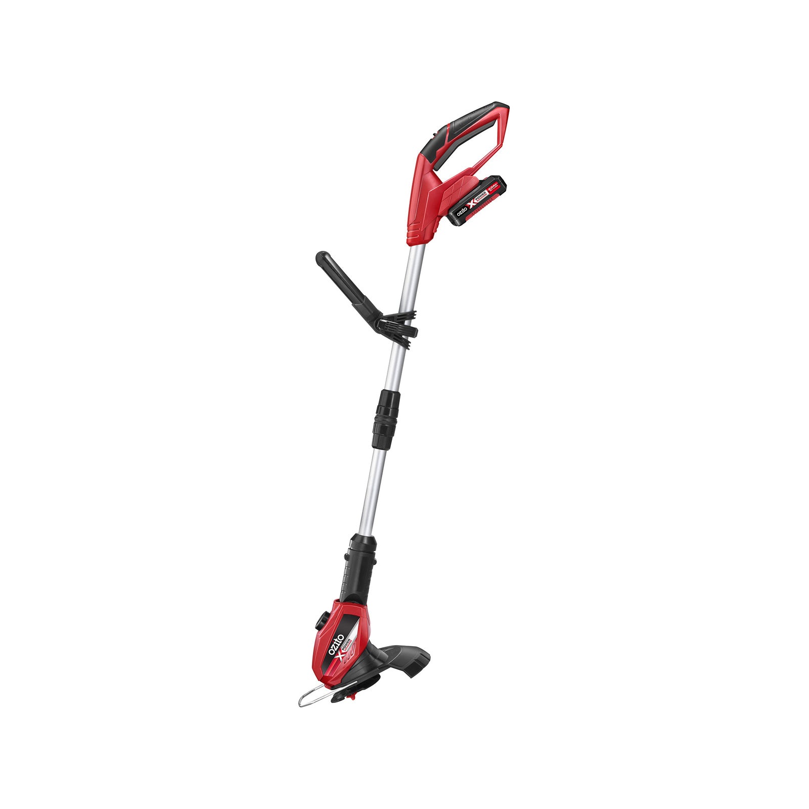 Ozito PXC 18V 240mm Cordless Grass Trimmer, Telescopic Shaft, 2.0Ah Kit PXCLTK-218