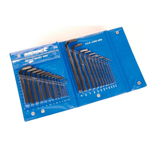 Kincrome 25 Piece Hex Key Wrench Set Chrome Vanadium Steel Vinyl Wallet - SuperSaverAU - view 1