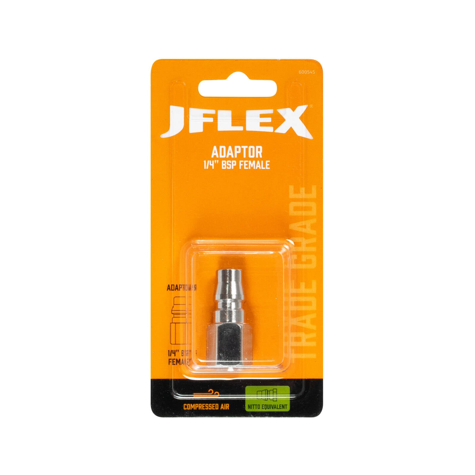 JFLEX 1/4" BSP Female Steel Adaptor, Nitto Equivalent