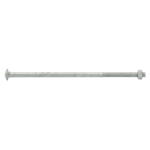 Zenith Cup Head Bolt - M10 x 260mm - Hot Dipped Galvanised - Rust Resistant - SuperSaverAU - view 1