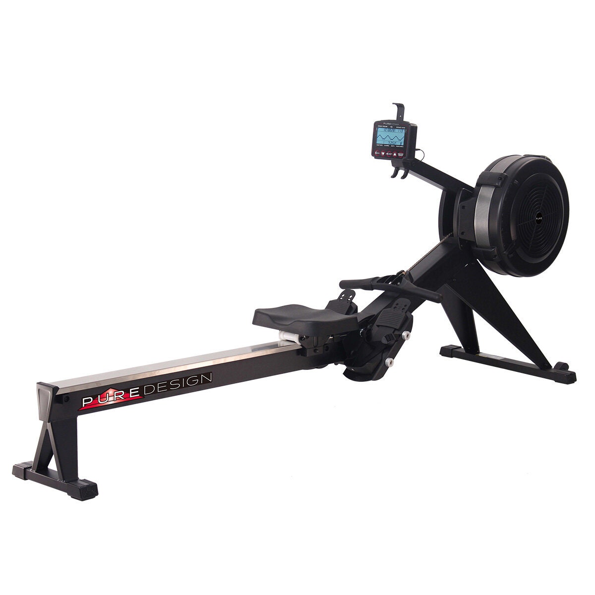 Pure Design PR10S variable resistance air rower - black finish - 46kg - PD-PR10S
