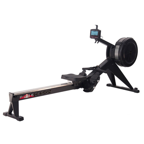 Pure Design PR10S variable resistance air rower - black finish - 46kg - PD-PR10S