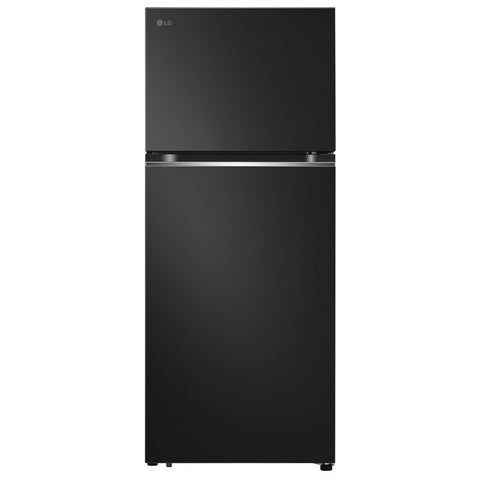 LG 375L Top Mount Fridge - Matte Black, SurroundCooling, Door Cooling+, Movable Ice Maker - GT-5MB