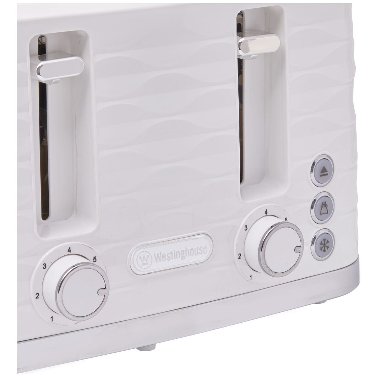Westinghouse Kettle and Toaster Pack - 1.7L Kettle and 4 Slice Toaster - White Finish - WHKTPK14W