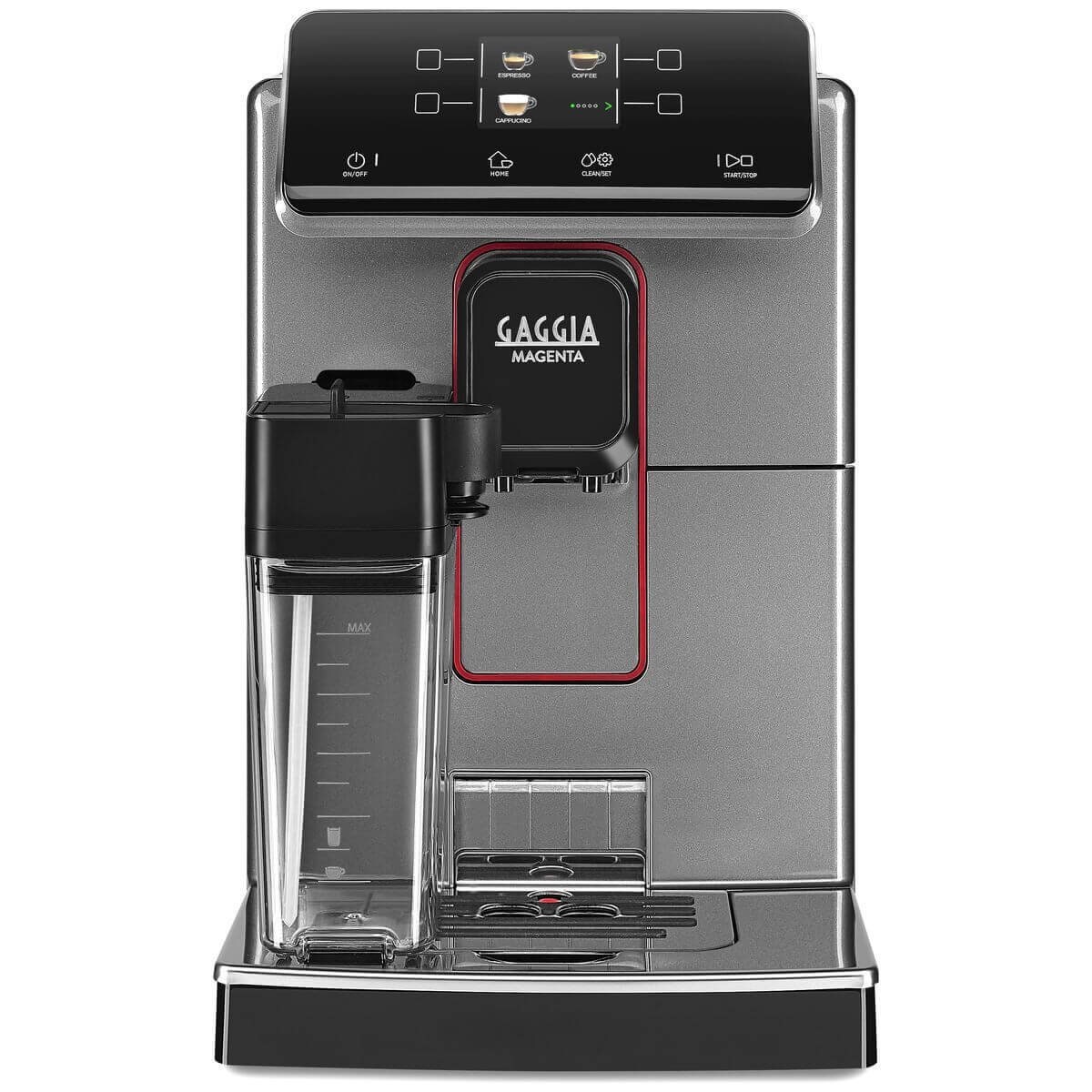 Gaggia Magenta Prestige Automatic Coffee Machine - Integrated Milk Carafe, Glazed Grey - EG6603-90