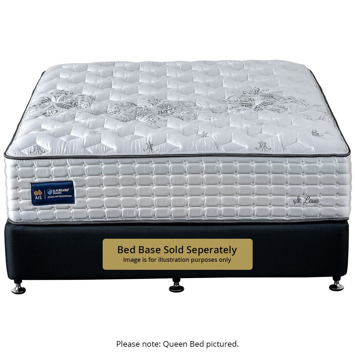 A.H. Beard Domino St Louis Medium King Single Mattress - Talalay, 5 Zone VRS Coils - DOSTLMMLWS