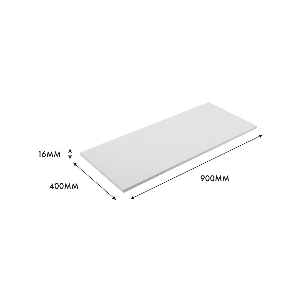 Flexi Storage Home Solutions White Matte Shelf 900mm Particle Board Durable - SuperSaverAU - view 4