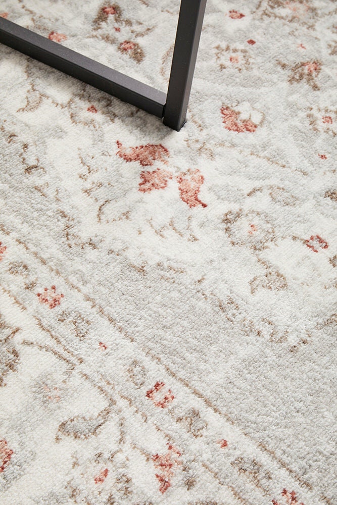Rug Culture Emotion Large Rug 290x200cm - Multi-coloured Power Loomed Polyester - Jute Weft - EMO77ROSE290X200