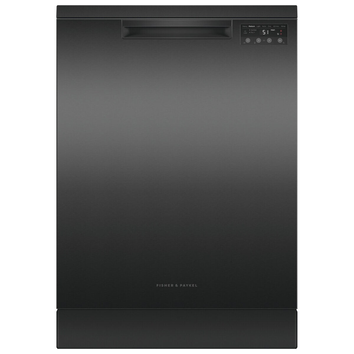 Fisher & Paykel Series 5 Dishwasher - 15 Place Settings, Black Stainless Steel, Sanitise - DW60FC1B2