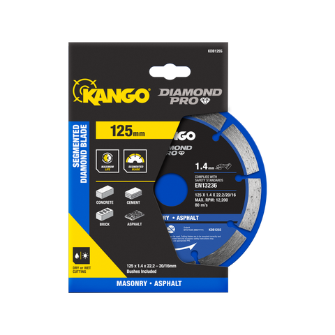Kango 125mm Segmented Diamond Saw Blade KDB125S