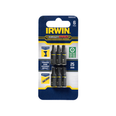Irwin 25mm TR10-30 Impact Pro Performance Driver Bits 6 Piece