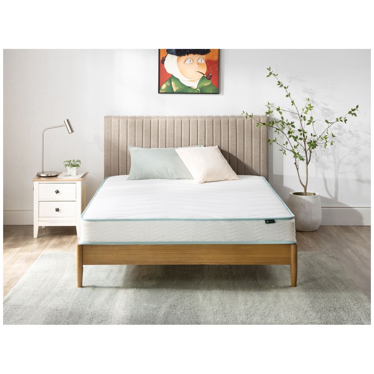 Zinus Queen 15cm Essential Bonnell Inner Spring Mattress - High-Density Foam - AU-MSSAO1ZC-06Q