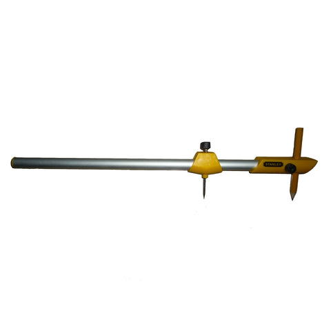 Stanley 70mm Compass, Plastic, Circle Drawing Tool with Pencil and Extension Rod