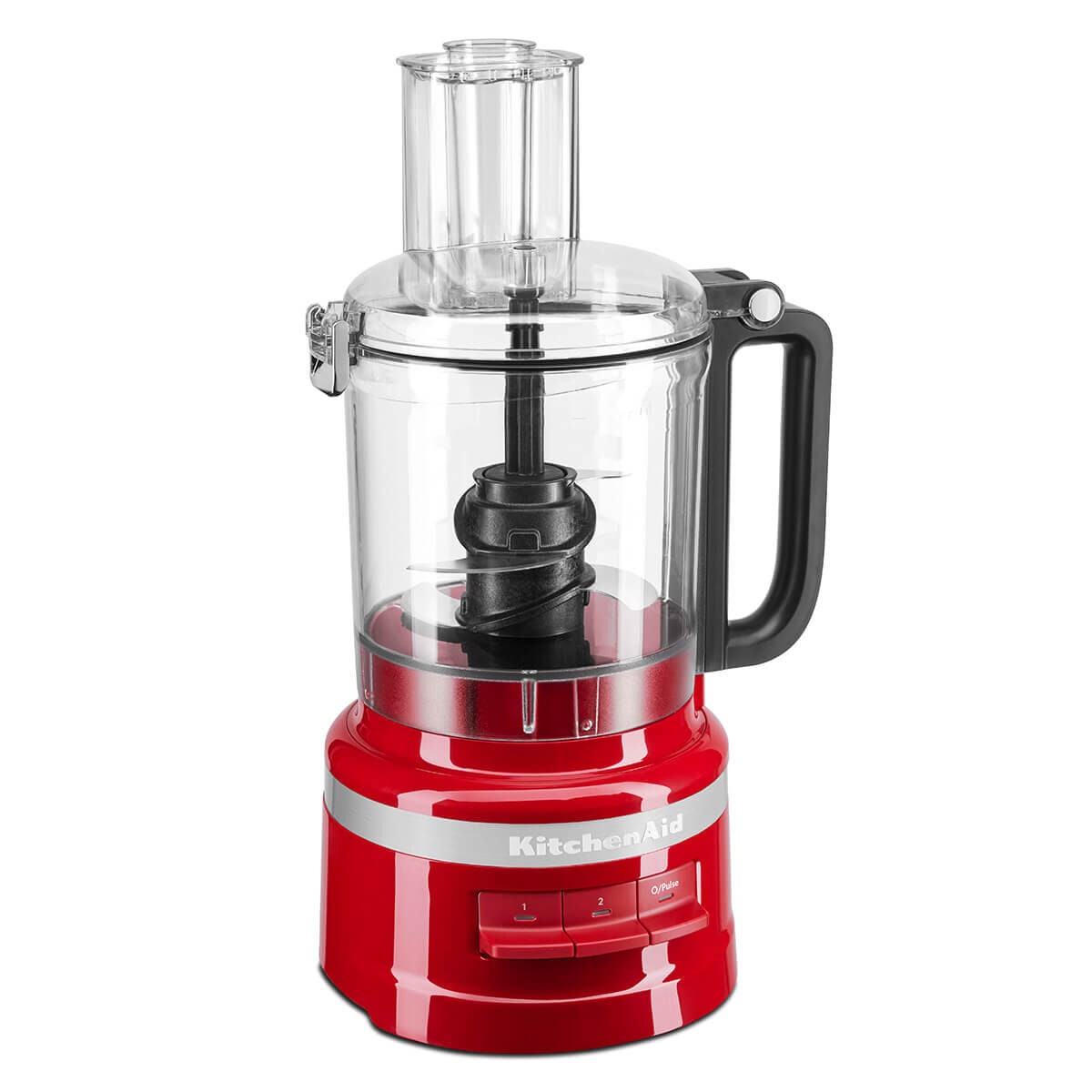 KitchenAid 9 cup food processor - 250W, whisk, four blade, refrigerator lid, Empire red - 5KFP0921AER