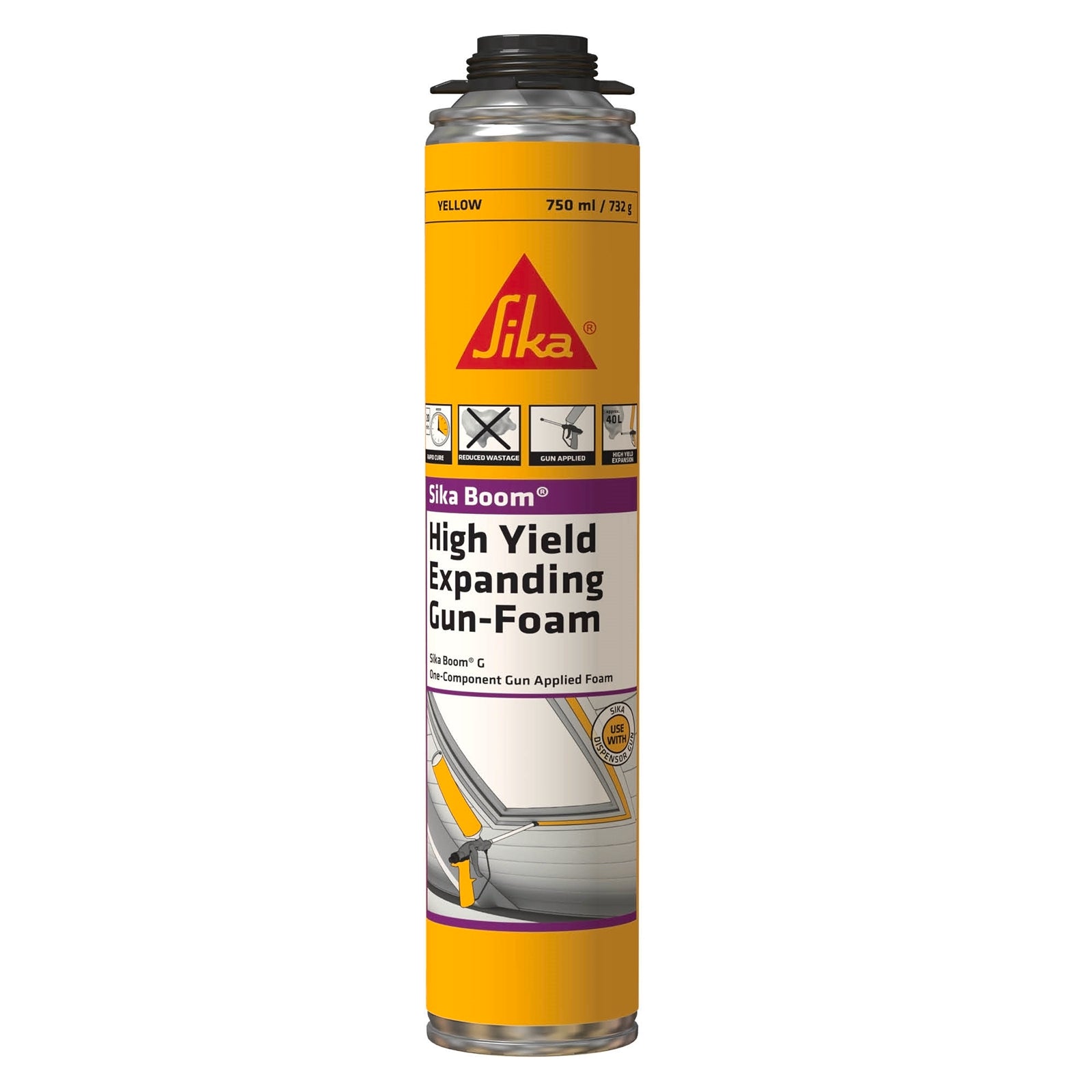 Sika Boom-G 750ml Gun Grade Expanding Foam Filler