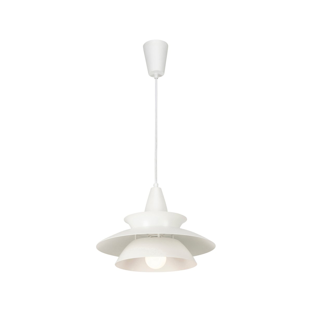 Brilliant 34cm White Matte Atomic DIY Metal Pendant Light - Adjustable Cord - Modern Design - SuperSaverAU - view 2