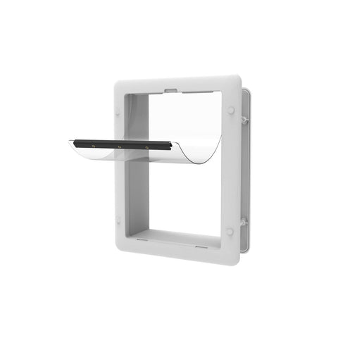 Hakuna Pets Small Essential Pet Door - White - 170 x 240mm Flap