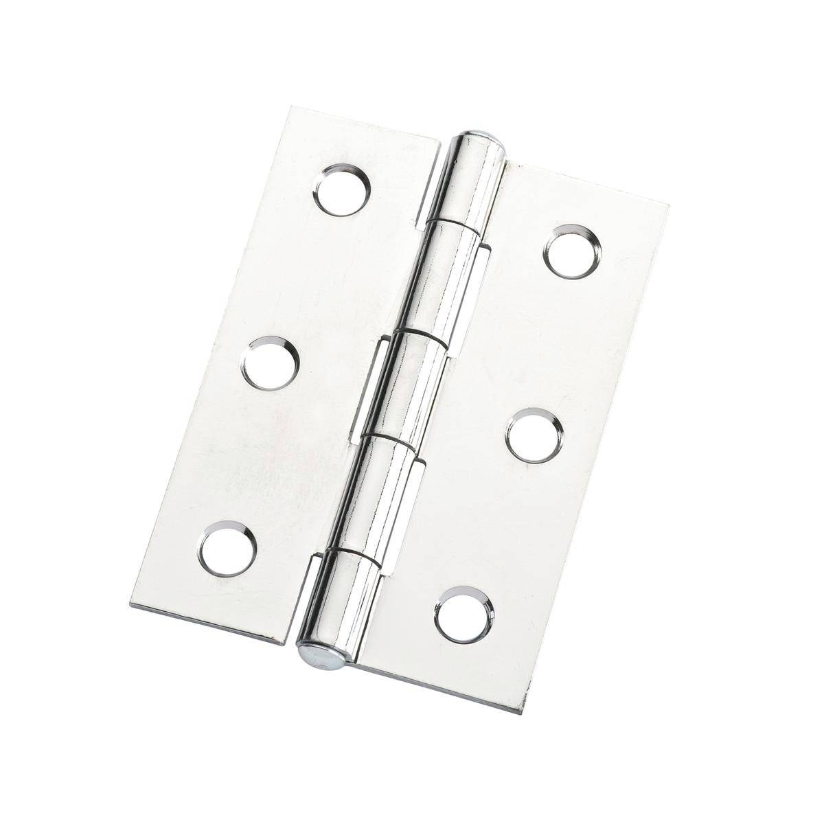 Lane Polished Chrome Fixed Pin Durasmooth Butt Hinge 70x50x1.6mm - SuperSaverAU - view 1