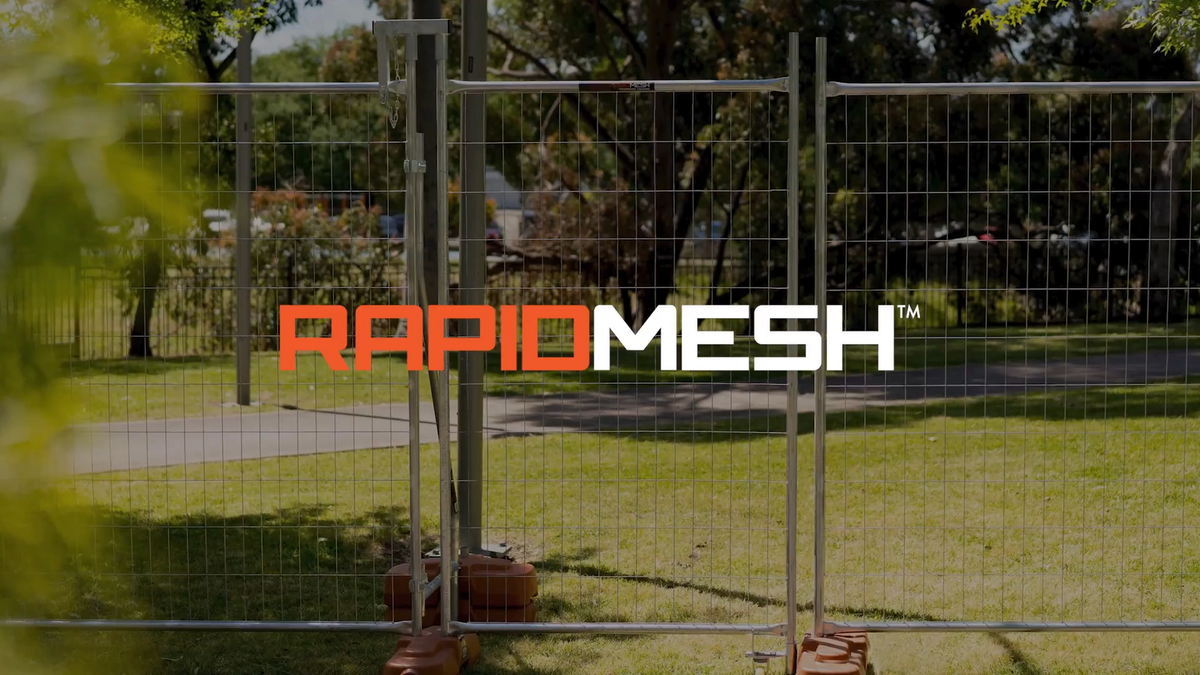 RapidMesh Galvanised Steel Temporary Fence Clamp 143x80x40mm
