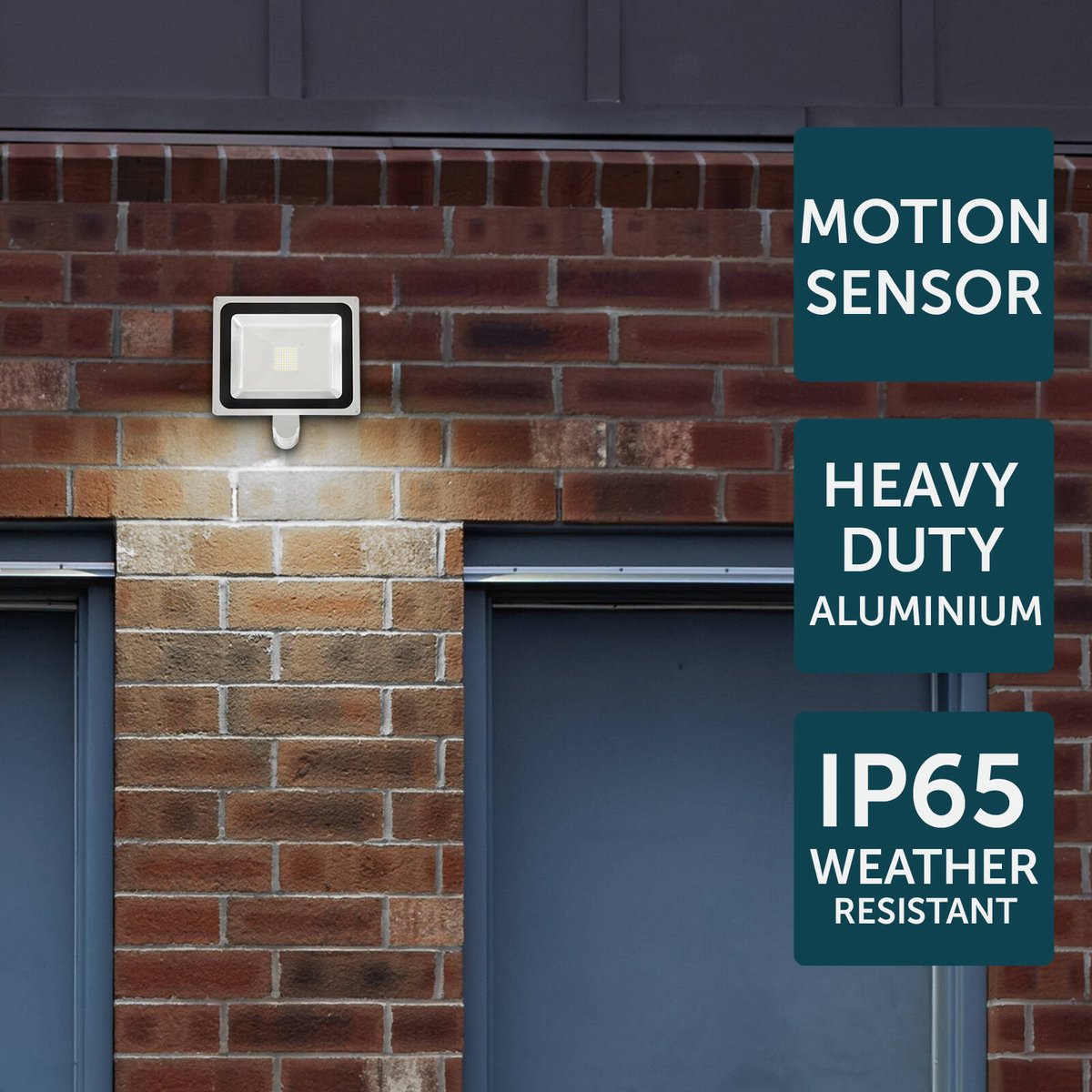 Brilliant 50W Grey Ranger III DIY LED Sensor Flood Light - 4400 Lumens - IP65 - SuperSaverAU - view 4