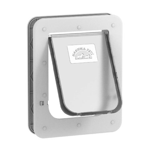 Hakuna Pets Small White Super Tough Lockable Pet Door 170mm