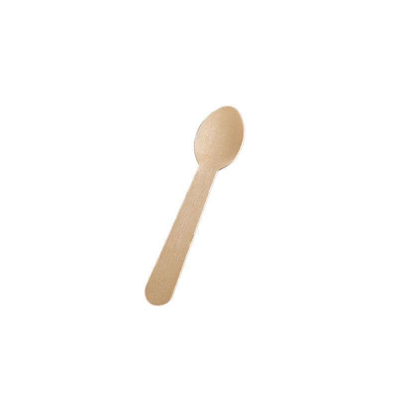 Eco-Friendly Wooden Disposable Teaspoons, Pack of 1000 - 11 cm Teaspoon