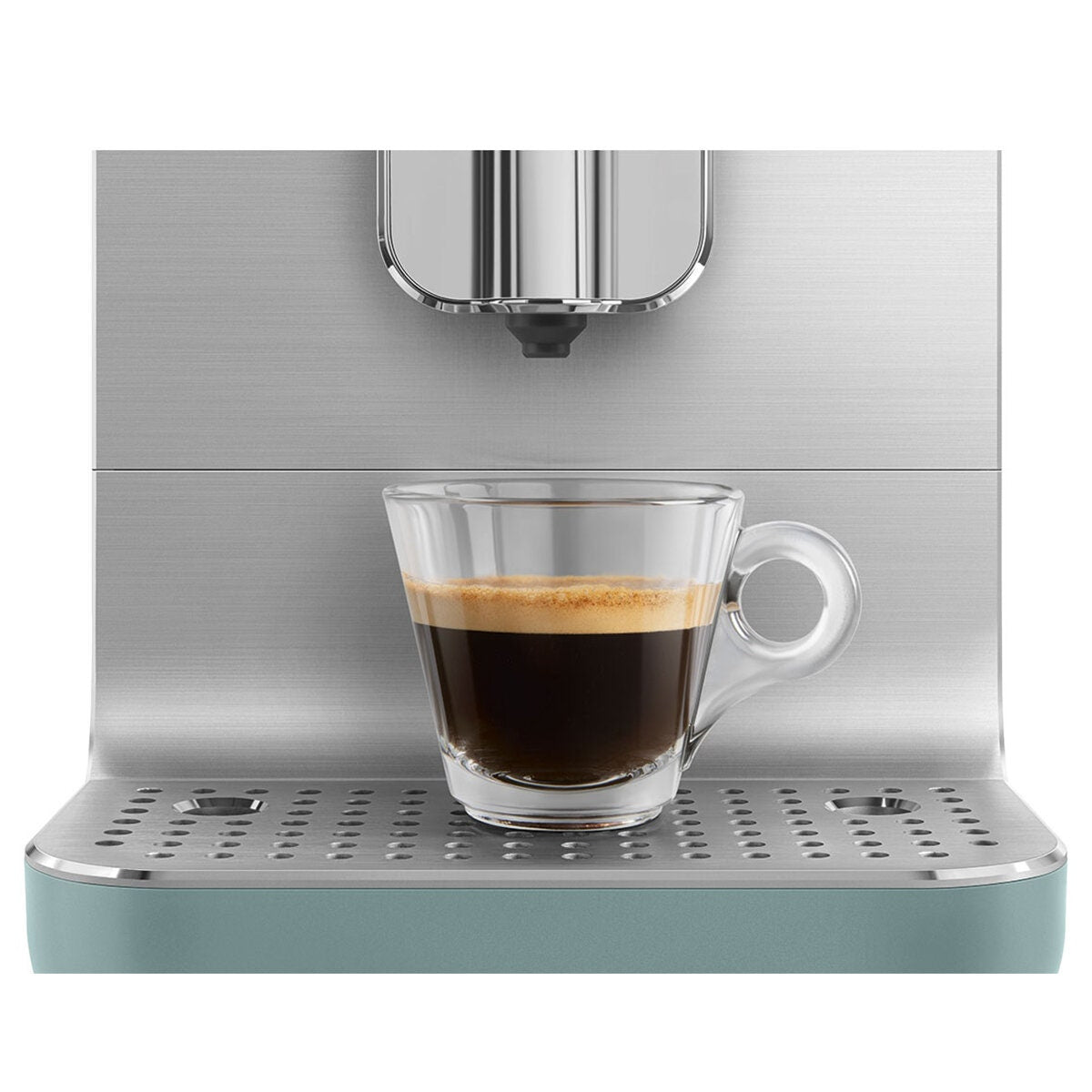 Smeg Automatic Coffee Machine with AutoMilk - 19-Bar Pump, Quick Clean, Emerald Green - BCC13EGMAU
