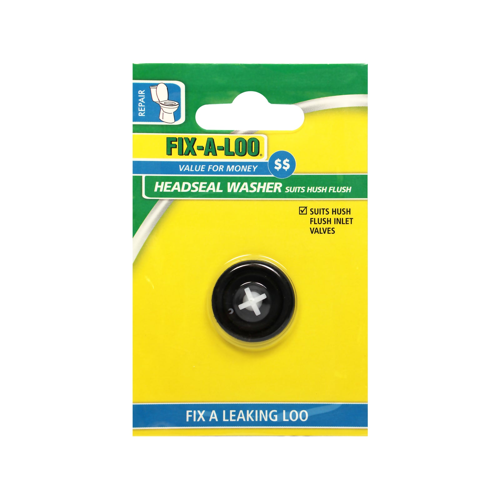 FIX-A-LOO 28mm Rubber Cistern Inlet Valve Headseal Washer - Suits Hush Flush