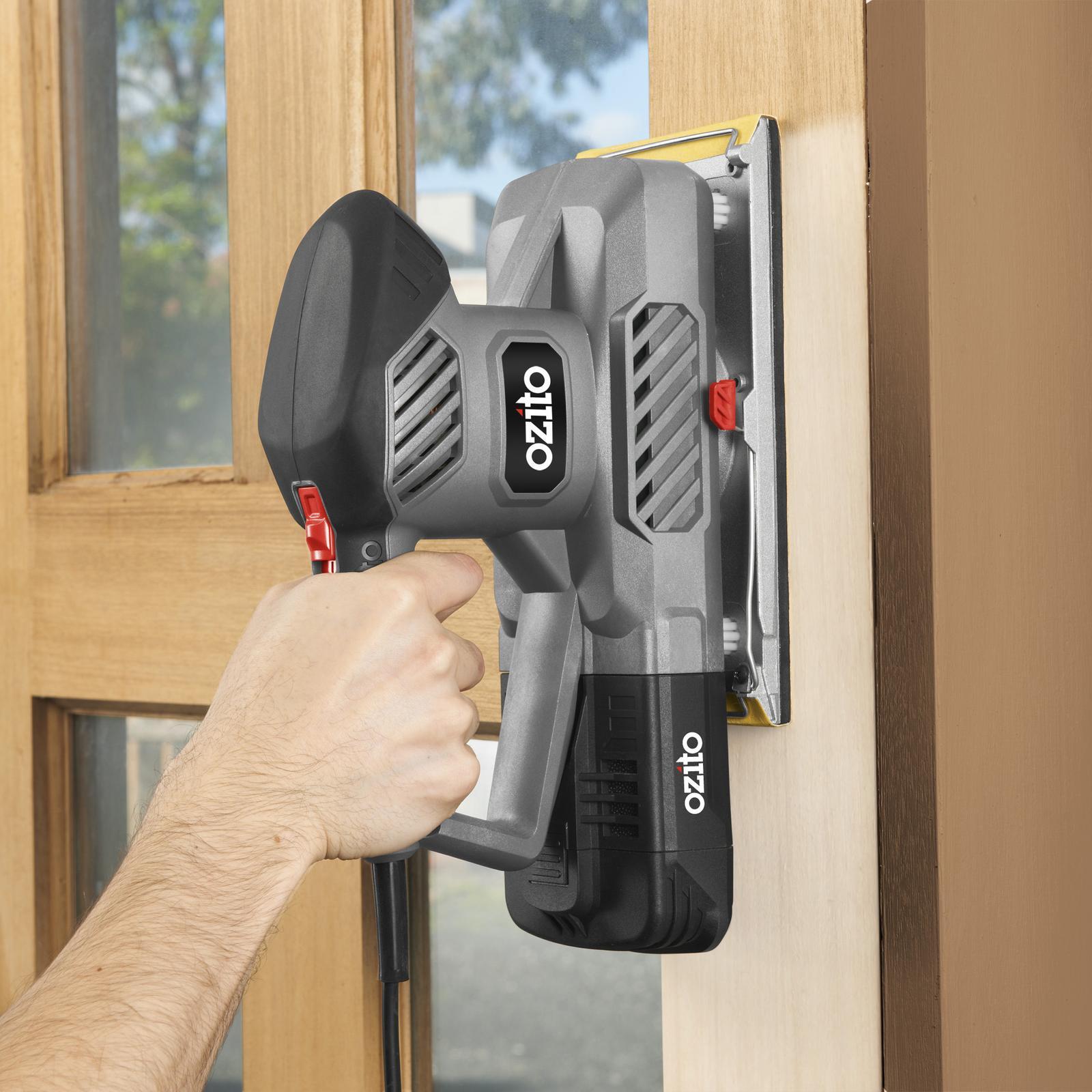 Ozito 350W 1/2 Sheet Orbital Sander Lock On HSS-5000