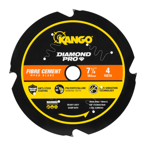 Kango 184mm 4T Diamond Pro Fibre Cement Circular Saw Blade - Precision Cutting - Durable - SuperSaverAU - view 1